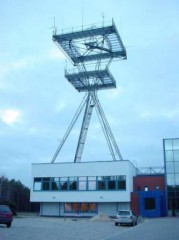 Kontrollstation för störsändare i östra Polen.
